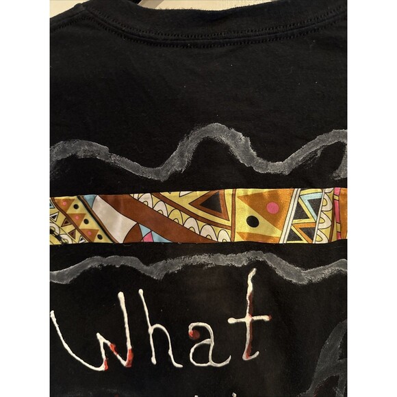 BIG & TALL “BIG DADDY EXCLUSIVE DESIGN” Black Graphic TShirt 2XL Distressed WTF - Picture 7 of 11